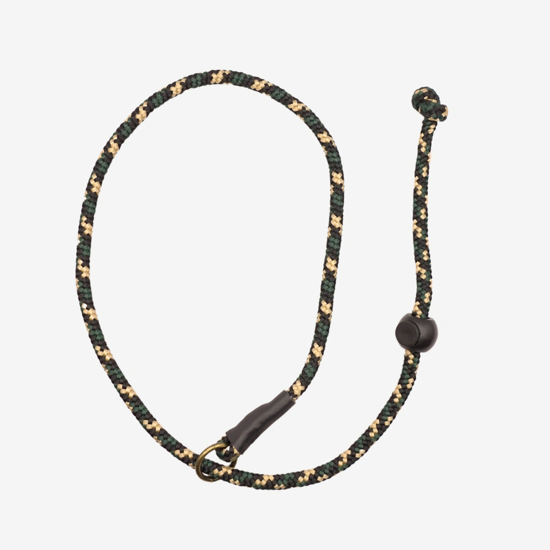 Junies luring kortkoppel 65 cm green/beige patterned #color_green-beige-patterned