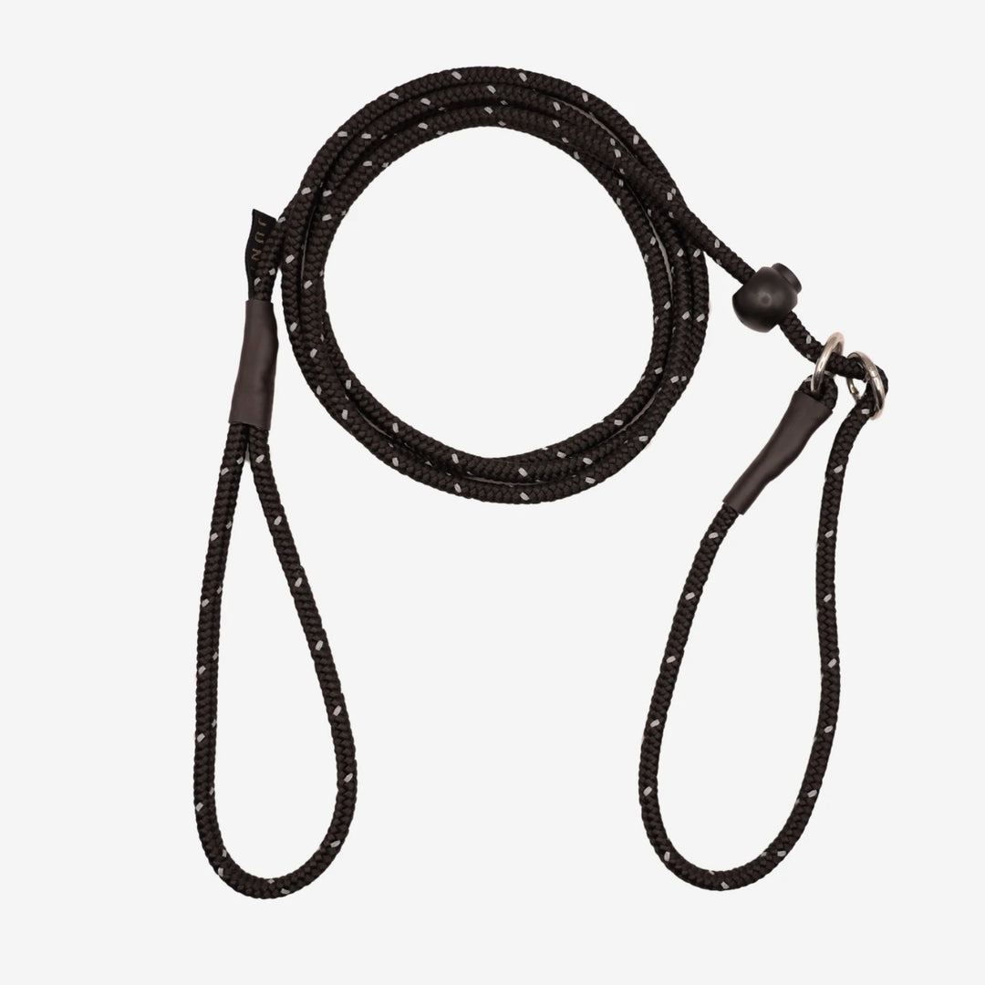 Junies retrieverkoppel 180 x 0,6 cm reflex svart #color_reflex-black