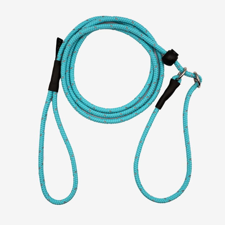 Junies retrieverkoppel 180 x 0,6 cm reflex turkos #color_reflex-turkos