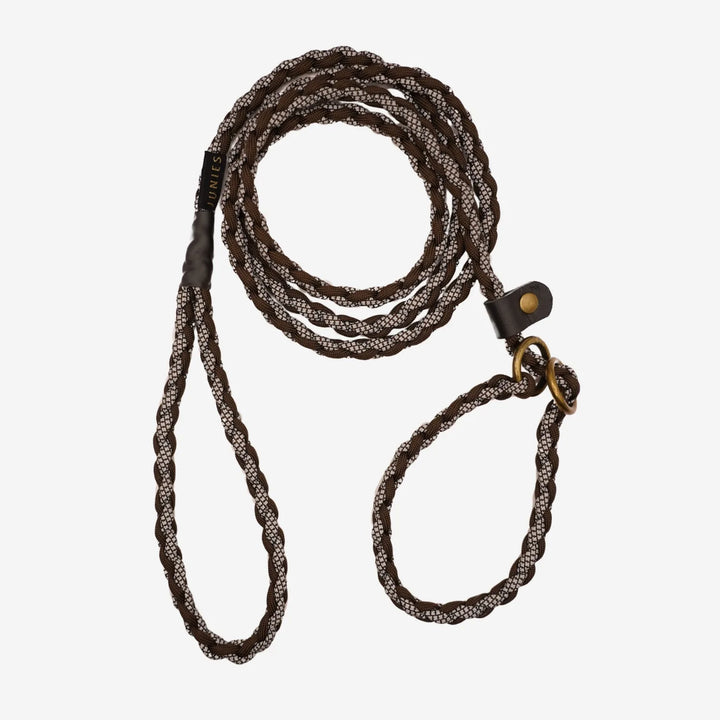 JUNIES Flätat Retrieverkoppel 200 x 0,8 cm Reflex