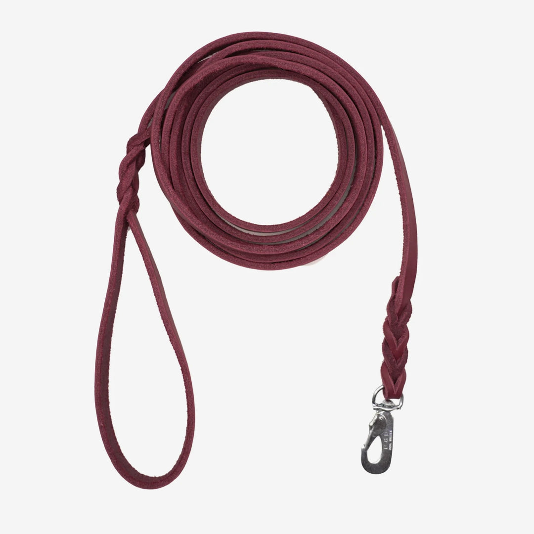 Junies läderkoppel  3 meter wine #color_wine