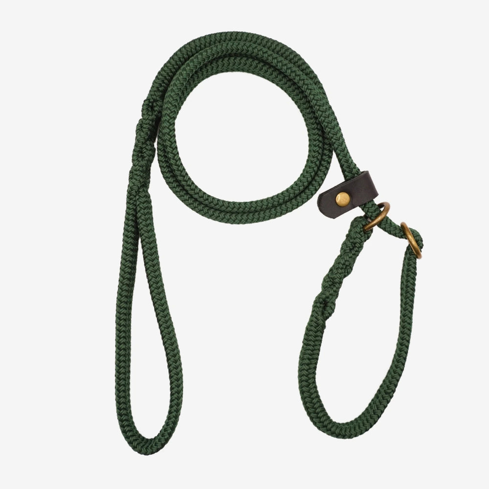 Junies retrieverkoppel platt 160 x 1,7 cm soft dark green #color_dark-green