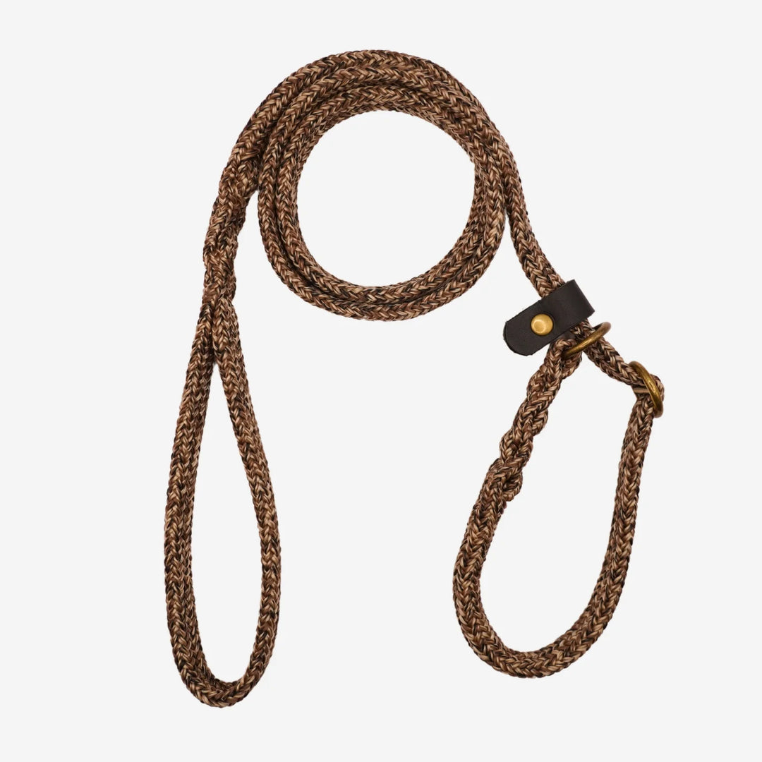 Junies retrieverkoppel platt 160 x 1,7 cm soft mocca patterned #color_mocca-patterned