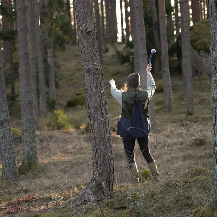 Miljöbild chuckit används vid hundträning