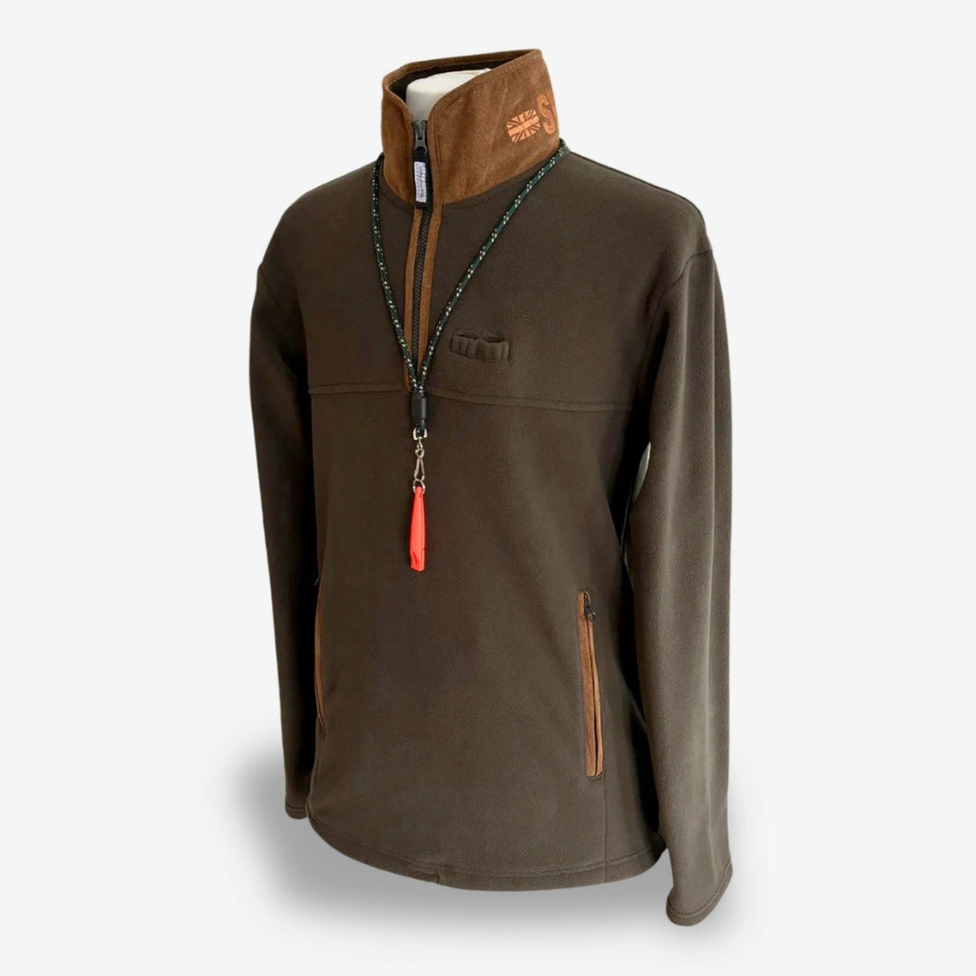 Sporting saint fleecetröja half zip dam khaki #color_khaki
