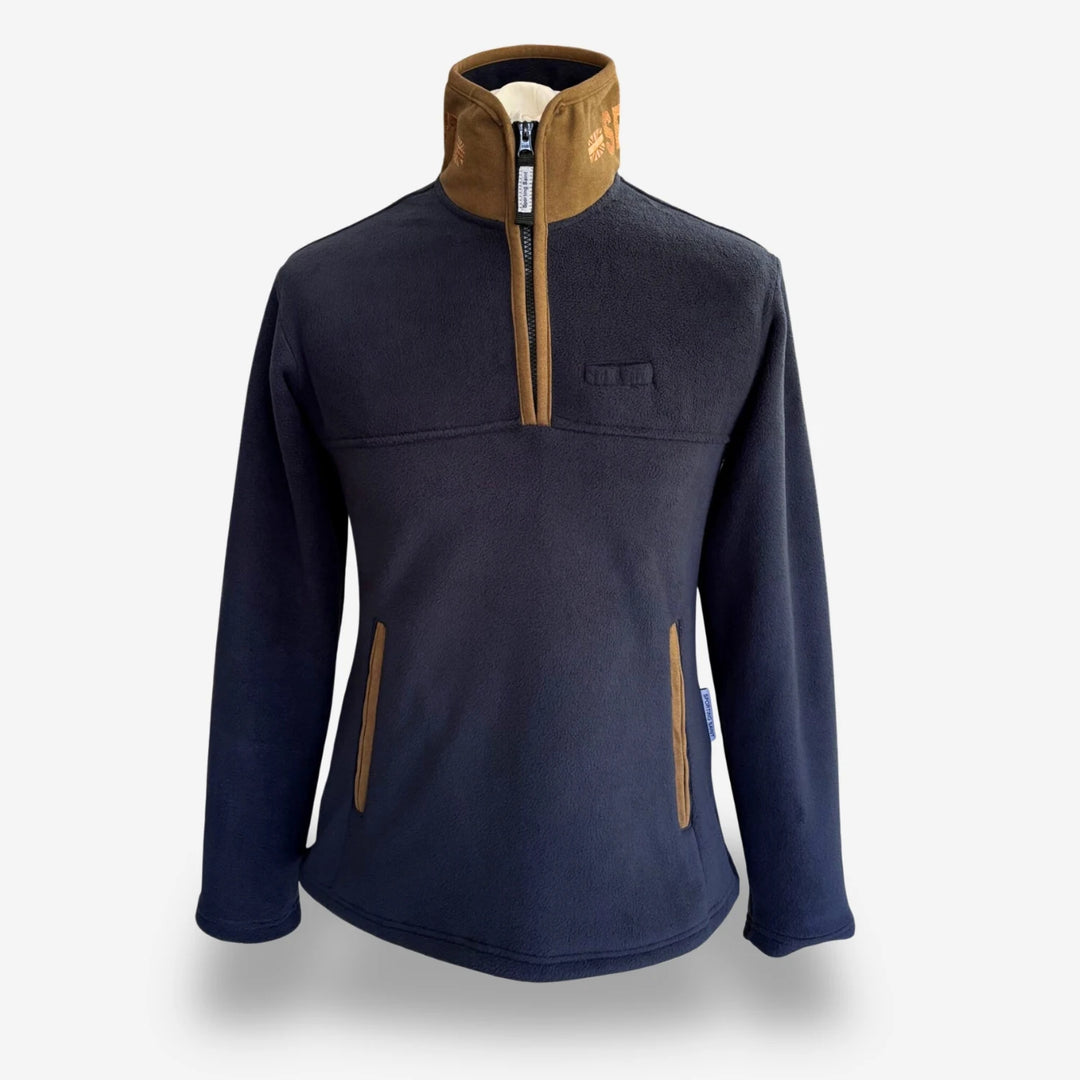Sporting saint fleecetröja half zip dam navy #color_navy