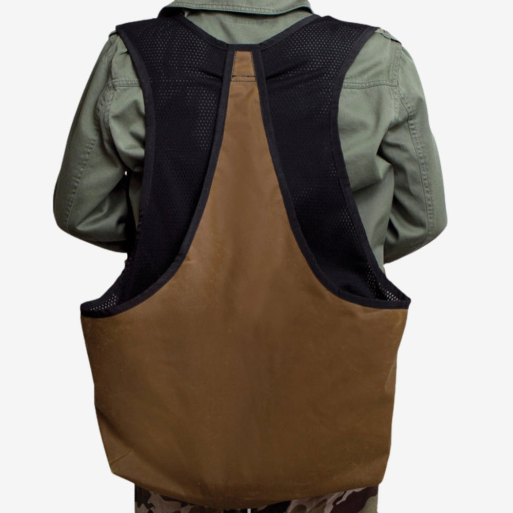 Firedog dummyväst hunter air vaxad bomull light khaki mesh