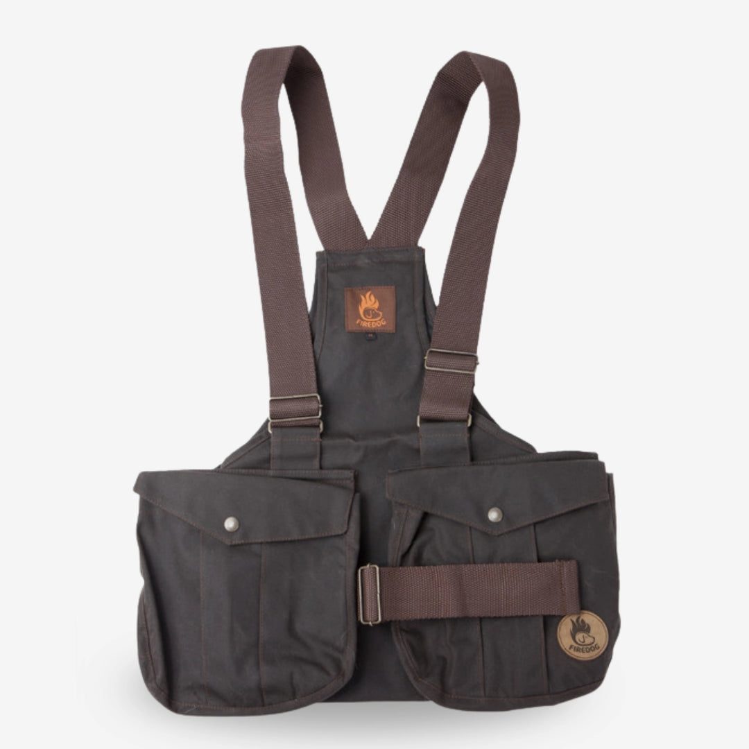 Firedog dummyväst trainer vaxad bomull brown 
