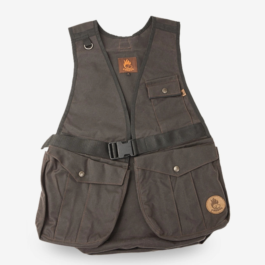 Firedog vaxad dummyväst brun