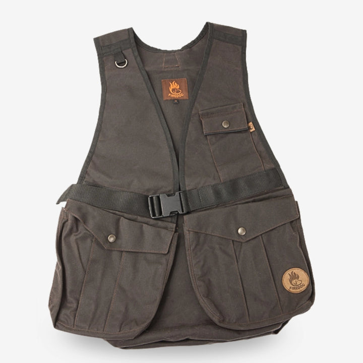 Firedog vaxad dummyväst brun