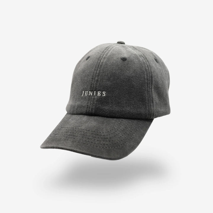 Junies keps stone wash grå #color_antracit-grey
