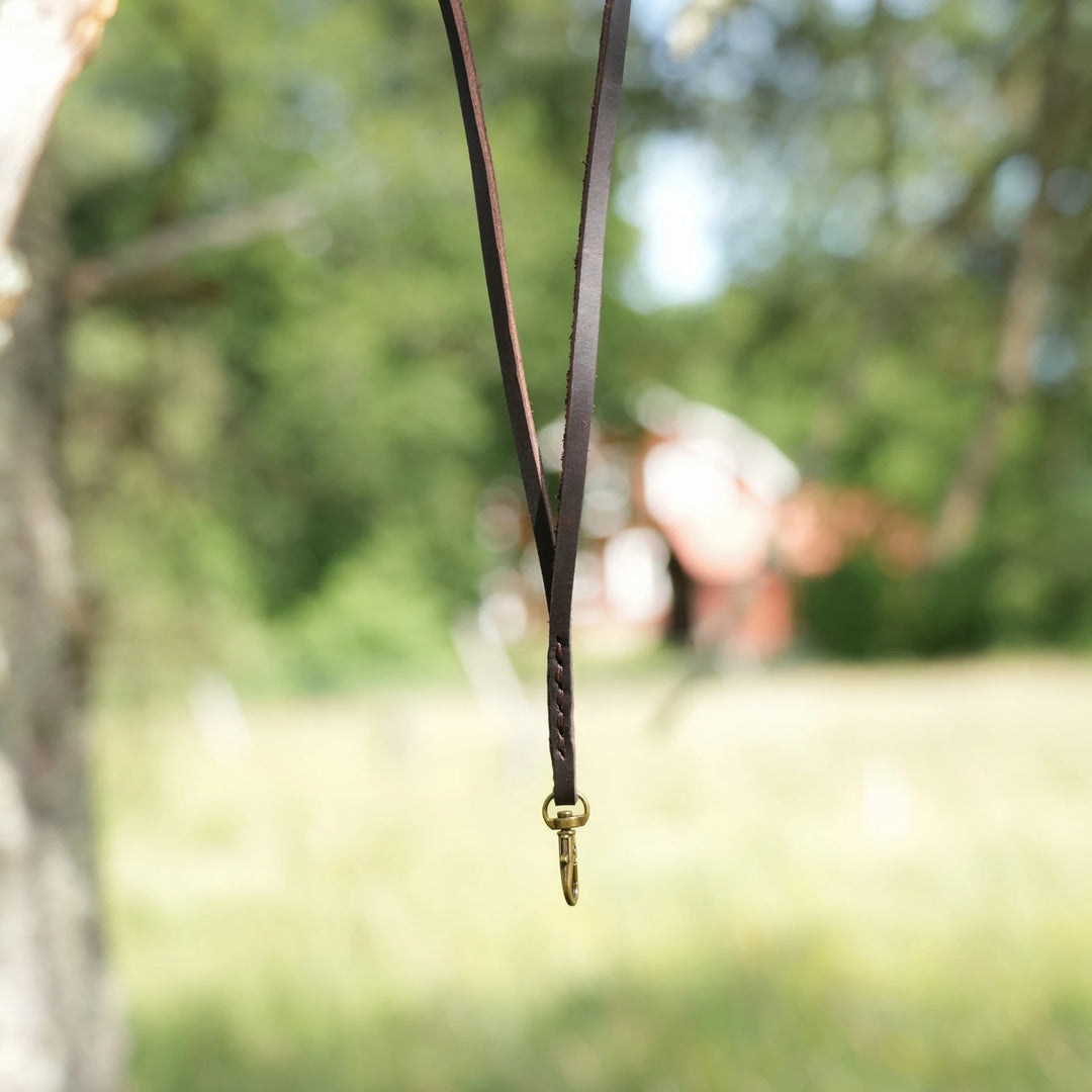 Junies klassiska visselpipsband svensk läder brown #color_brown