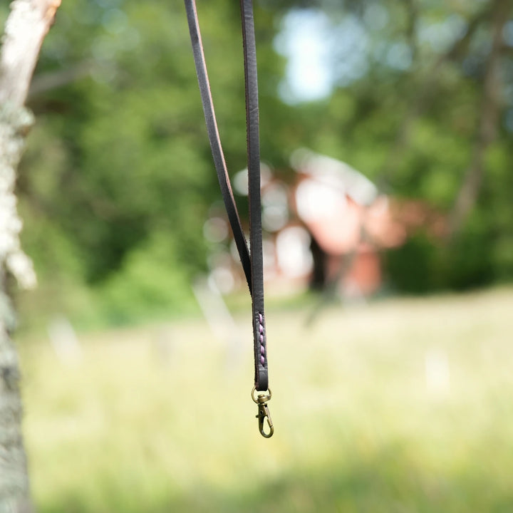 Junies klassiska visselpipsband svensk läder lilac #color_lilac