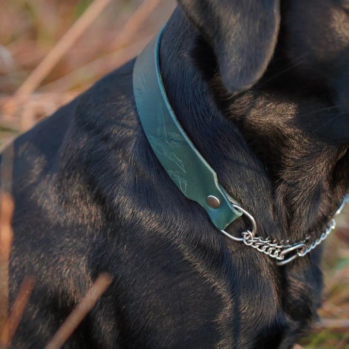 JUNIES Läderhalsband Halvstryp - Nord