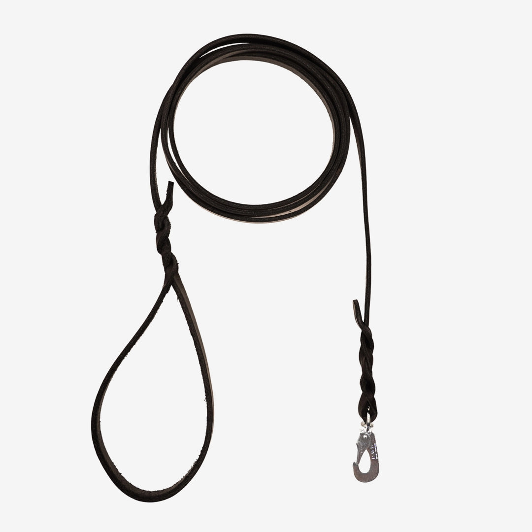 Junies läderkoppel 2 m black svart #color_black