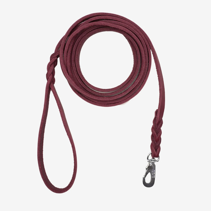 Junies läderkoppel  3 meter purple #color_purple