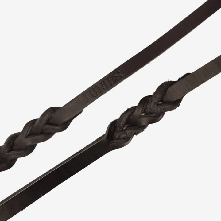 Junies närbild läderkoppel 2 m black #color_black