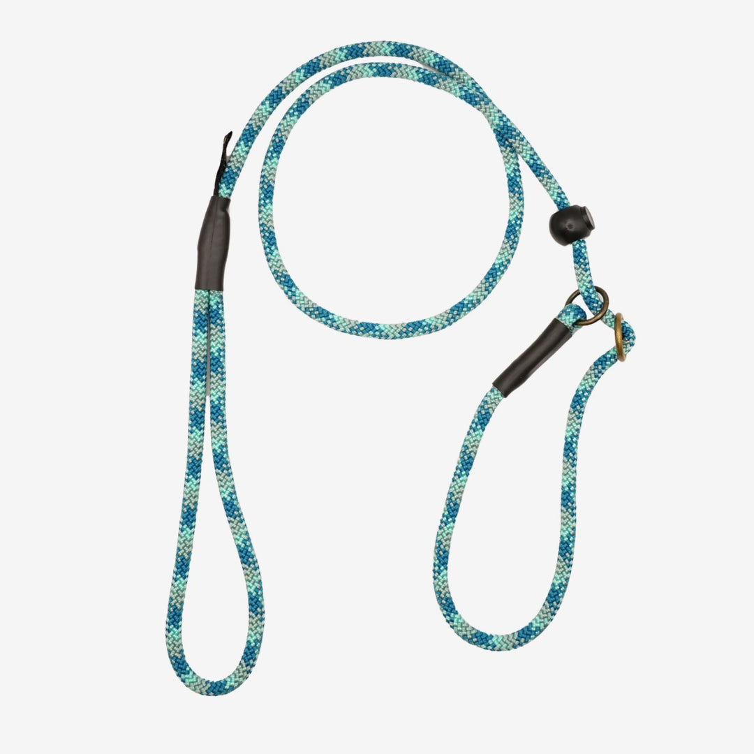 Junies retrieverkoppel 120 x 0,6 cm teal patterned #color_teal-patterned