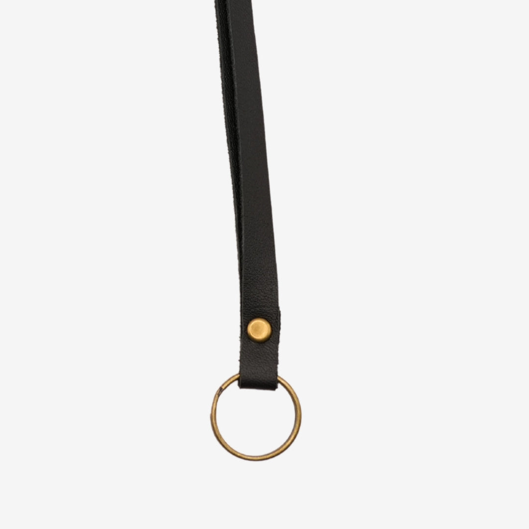 JUNIES Visselpipsband Läder