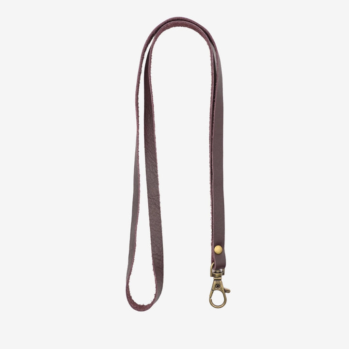 Junies visselpipsband svenskt läder dark purple #color_dark-purple